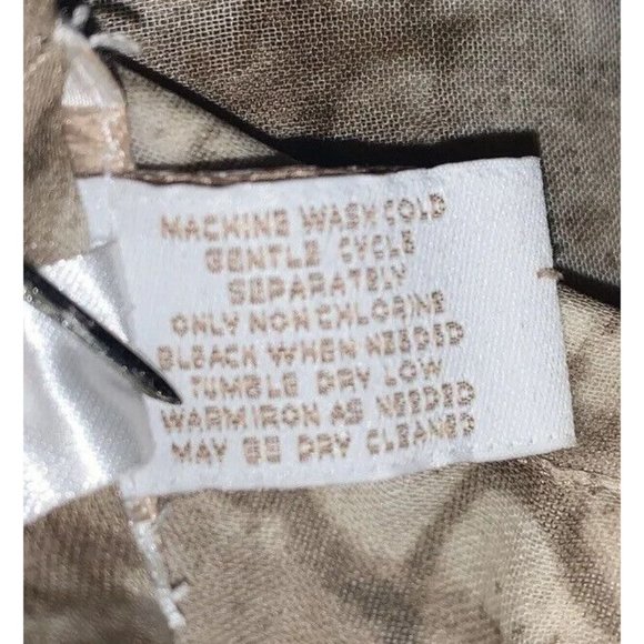 Chicos Sz 1 (MEDIUM) Reptile Croc Print Roll Tab Sleeve Chiffon Blouse Tunic EUC - Picture 10 of 11